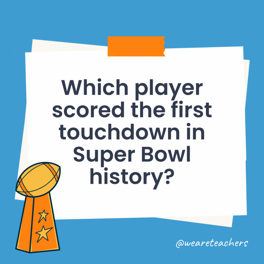 Which player scored the first touchdown in Super Bowl history?

Max McGee of the Green Bay Packers in Super Bowl I.