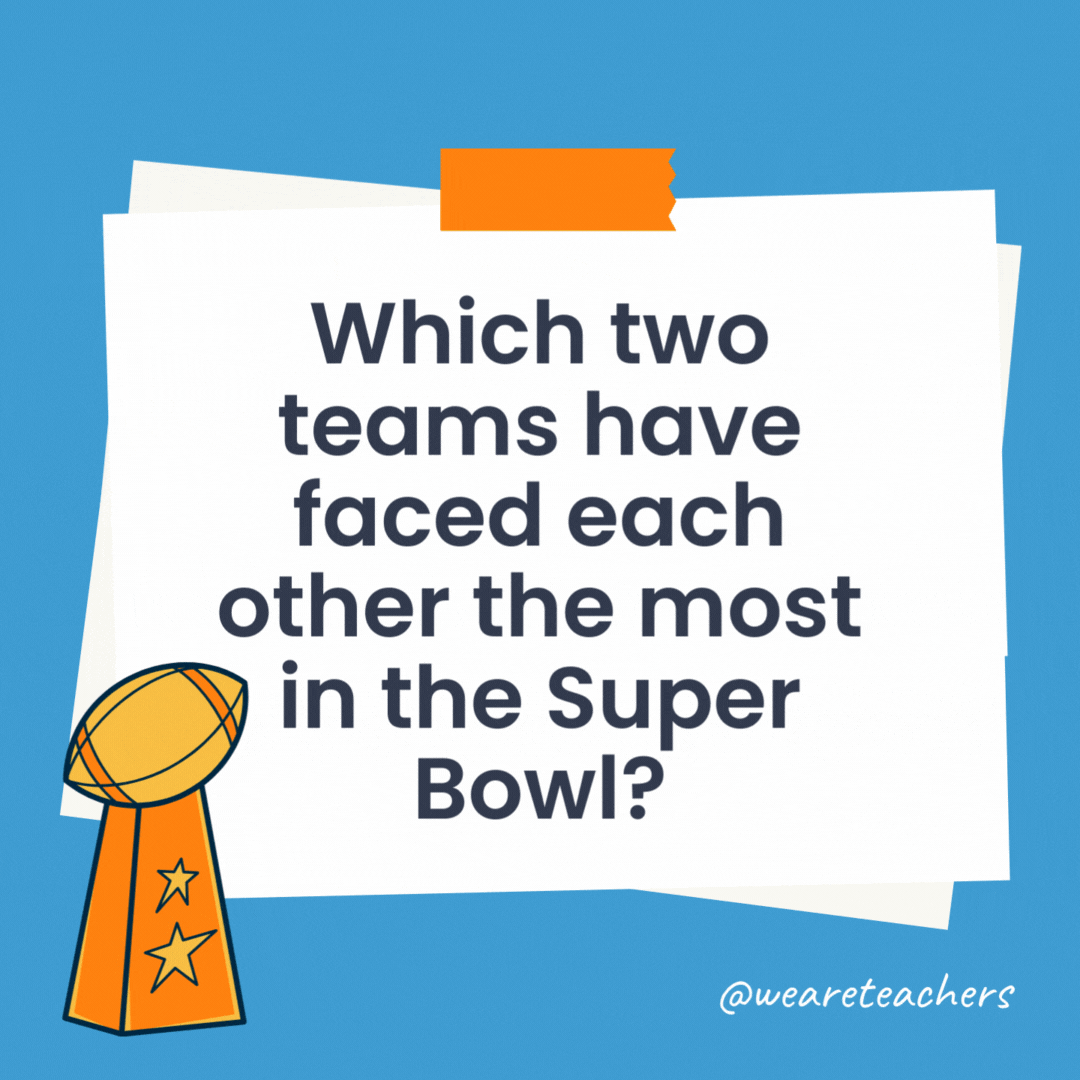 Which two teams have faced each other the most in the Super Bowl?

The Pittsburgh Steelers and the Dallas Cowboys have faced each other three times.