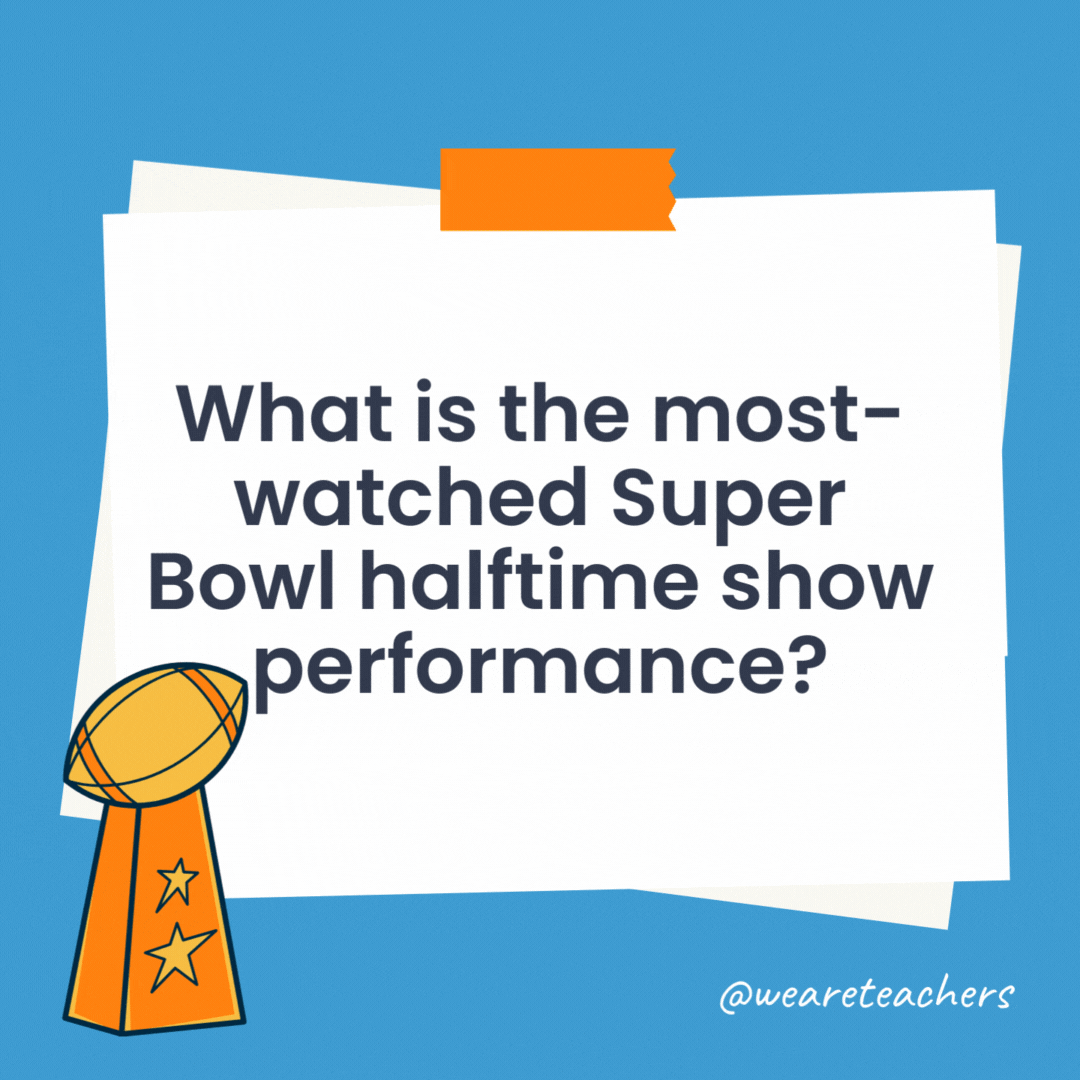 What is the most-watched Super Bowl halftime show performance?

Rihanna's Super Bowl LVII Halftime Show is officially the most-watched halftime show performance of all time.