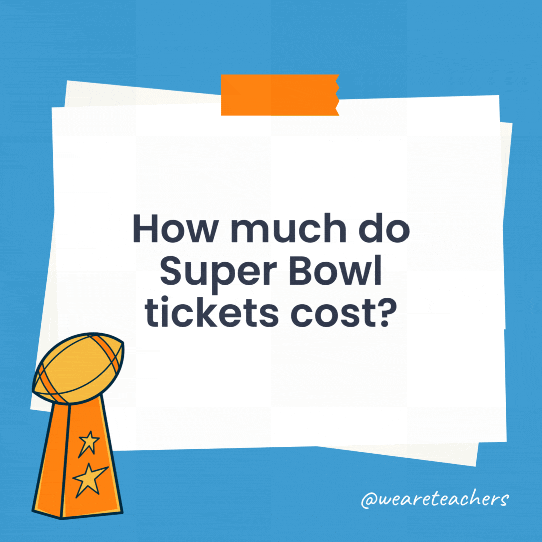 How much do Super Bowl tickets cost?

In 2022, for Super Bowl LVII, Ticketmaster listed tickets starting at $6,000 all the way up to $27,500.