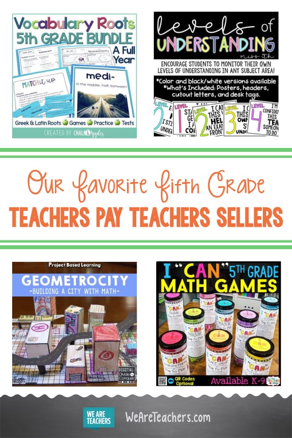 Our Favorite Fifth Grade Teachers Pay Teachers Sellers