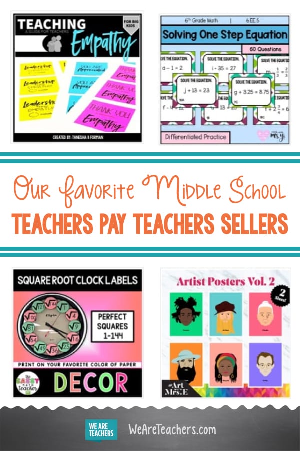 Our Favorite Middle School Teachers Pay Teachers Sellers