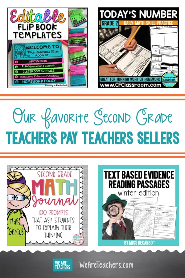 Our Favorite Second Grade Teachers Pay Teachers Sellers