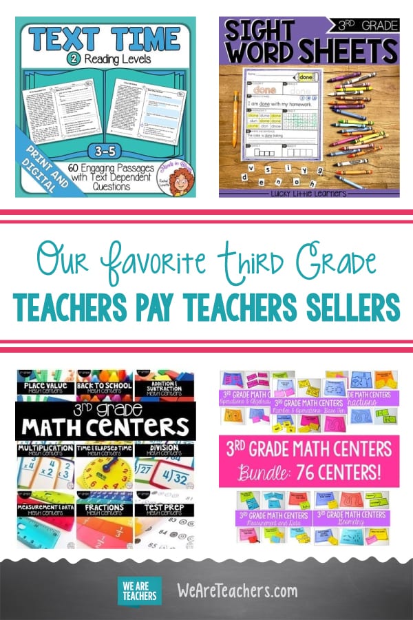 Our Favorite Third Grade Teachers Pay Teachers Sellers