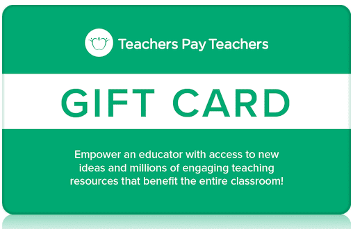 Teachers Pay Teachers gift card