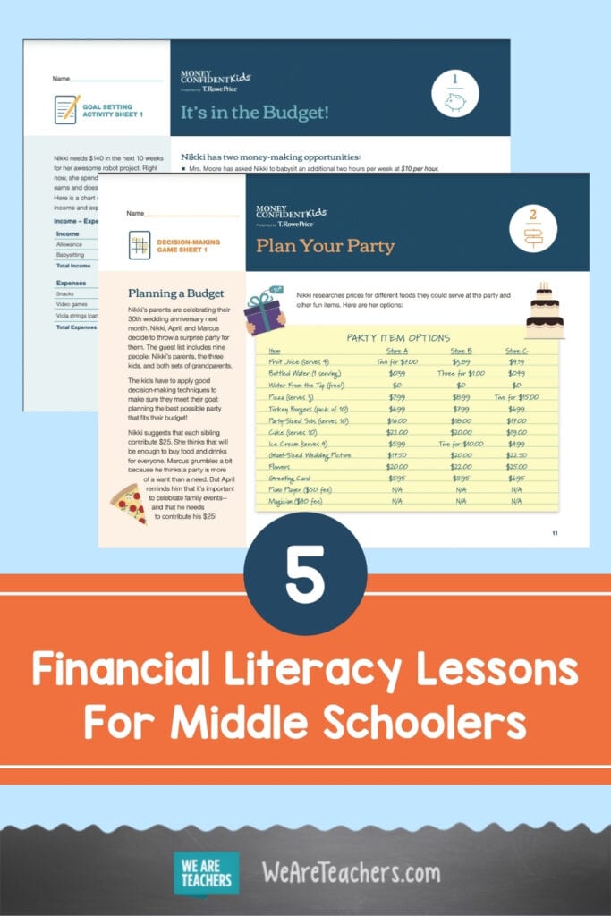5 Financial Literacy Lessons For Middle Schoolers To Help Them Become Money Confident Kids