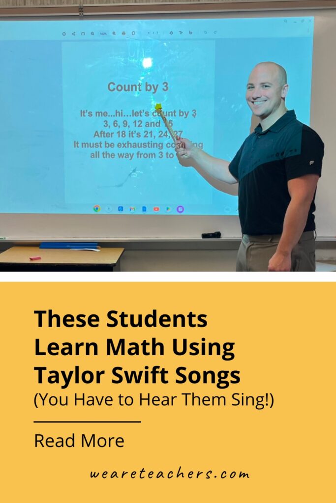 These students are learning math with Taylor Swift songs in the classroom by rewriting the lyrics to learn common concepts.