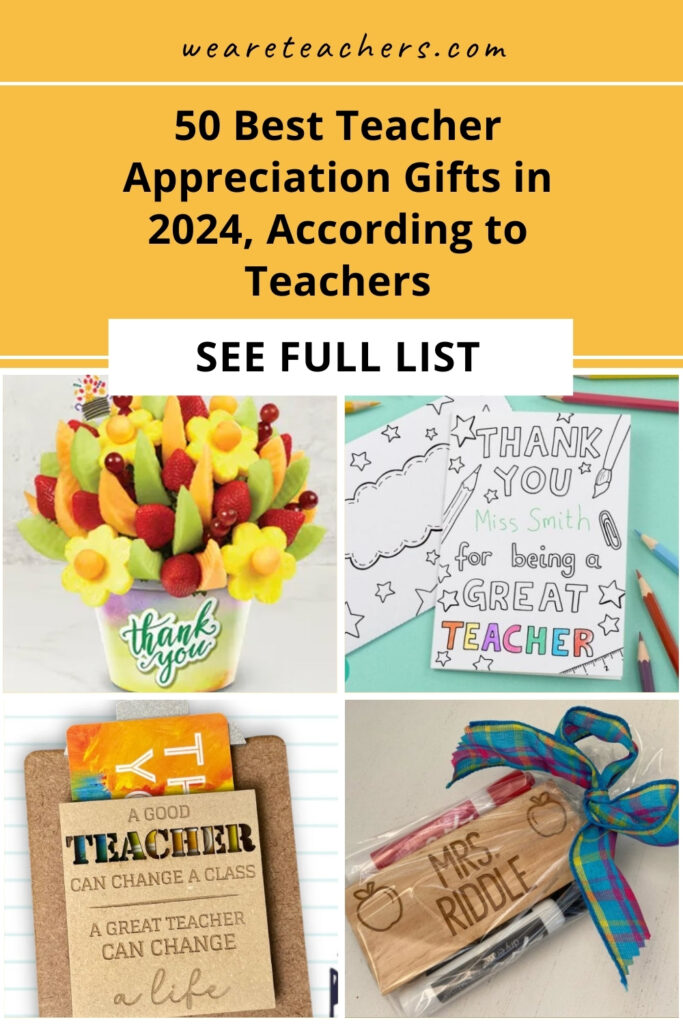 From cupcakes to an Amazon Echo, personalized note cards to stamps, these are the teacher appreciation gifts that educators really want.