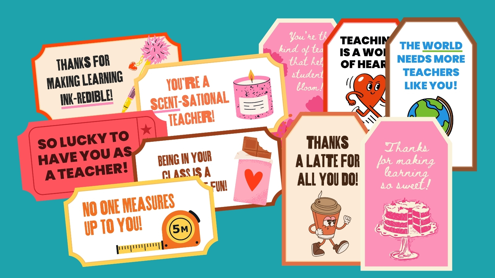 بِطَاقَات هَدَايَا قَابِلَة لِلطِّبَاعَةِ — مَجَّانًا لِلْمُعَلِّمِينَ وَالْمُعَلِّمَاتِ