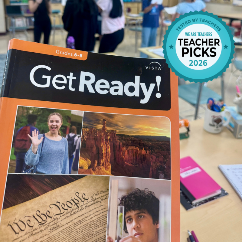 Teacher Picks Get Ready! Vista – Classroom Get Ready! book in classroom