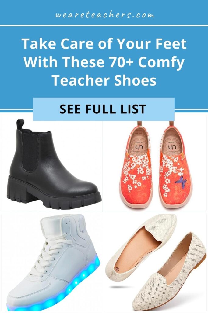 Working as a teacher means long days on your feet. Fight foot fatigue with these stylish, comfy teacher shoes for the 2023–2024 school year.