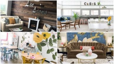 Collage of inspiring teachers' lounges