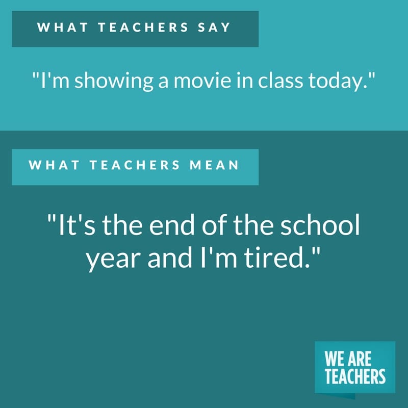 what teachers say about movies