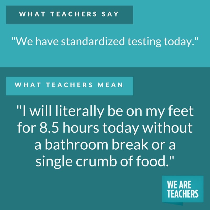 what teachers say about testing