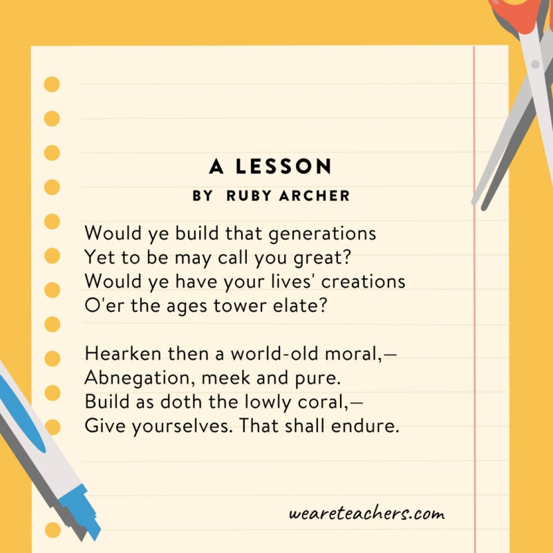 A Lesson by Ruby Archer