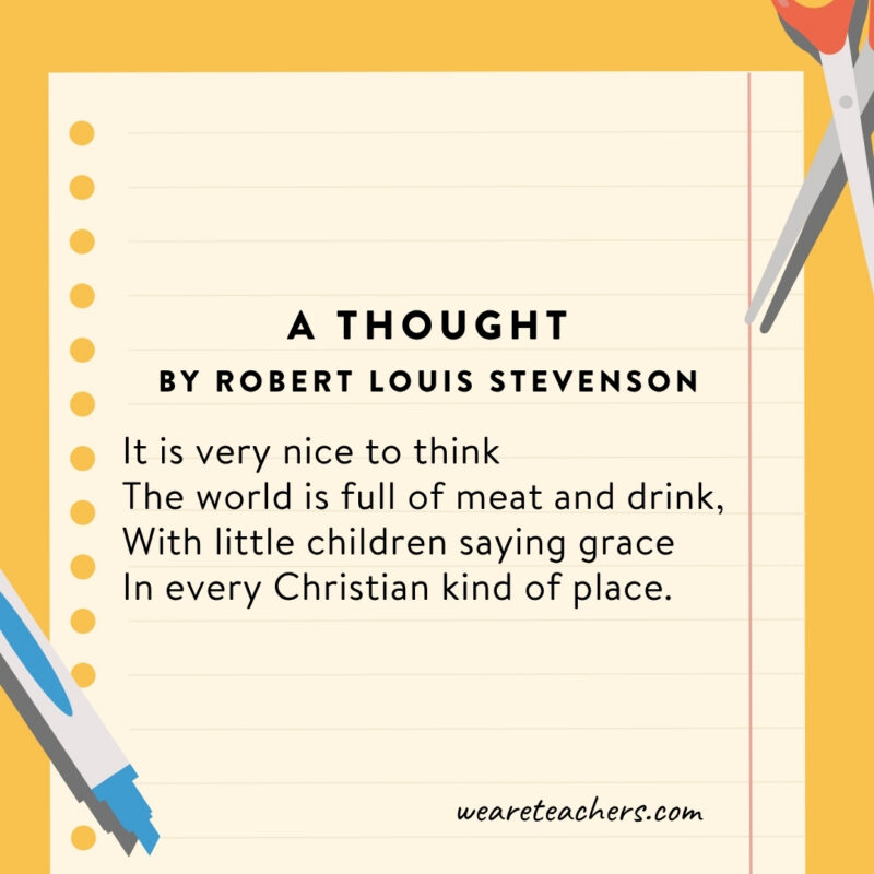 A Thought by Robert Louis Stevenson
