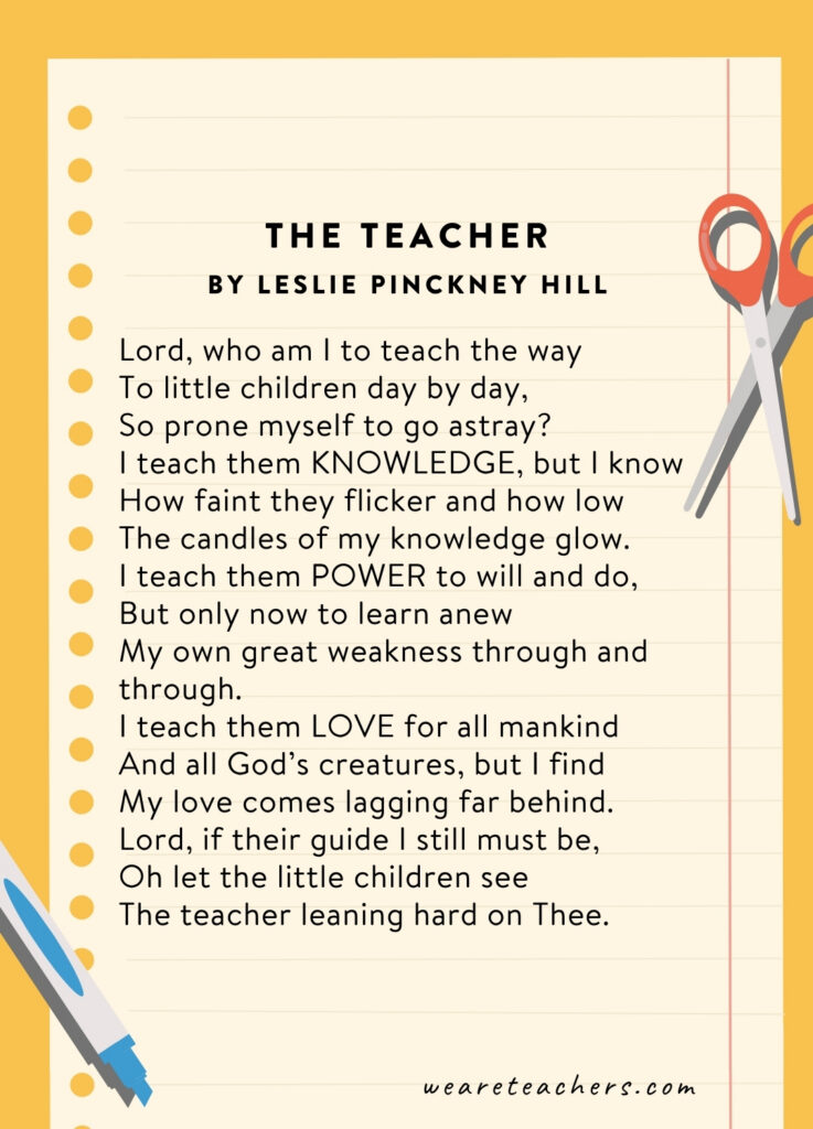 The Teacher by Leslie Pinckney Hill