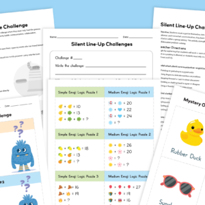 Images from the Elementary Team Building & Collaboration Activity Kit.