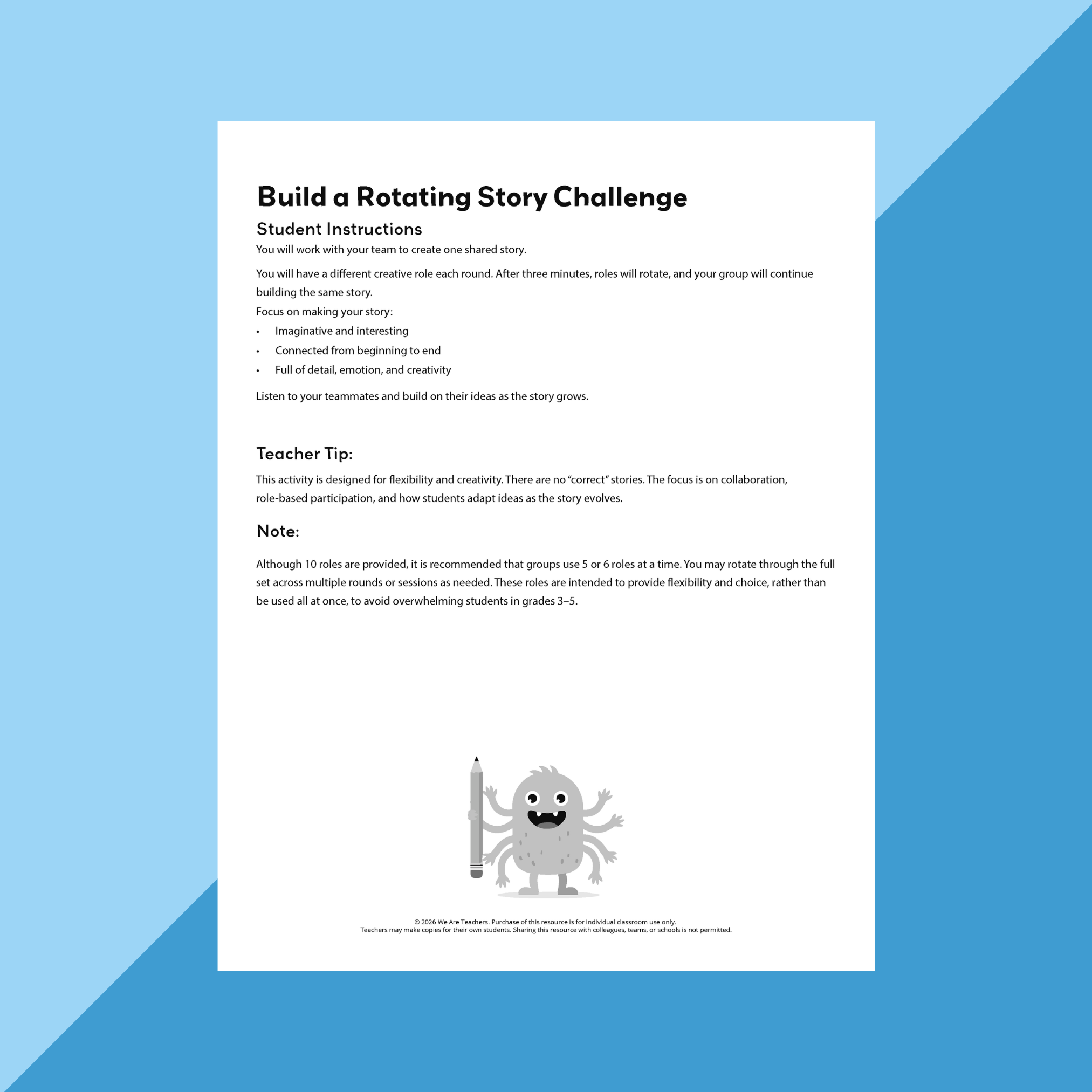 Image of a team building activity for elementary students.
