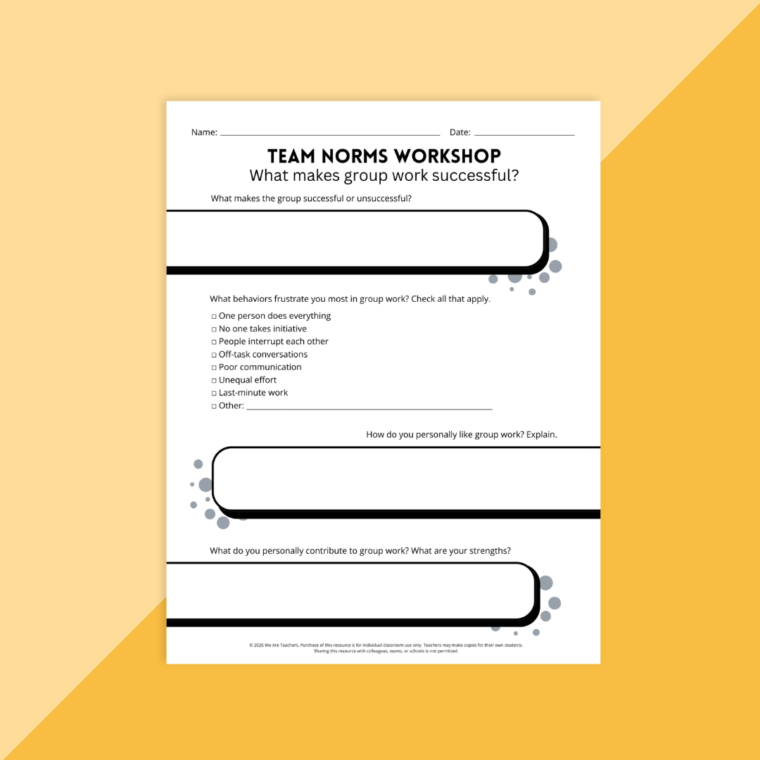 Image of a team building activity for elementary students.