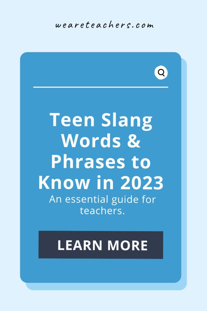 An essential guide for teachers made to refresh knowledge of teen slang words to make sure you know what's being said in your classroom!