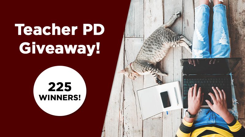 Win All of the Teacher PD You Need for an Entire Year!