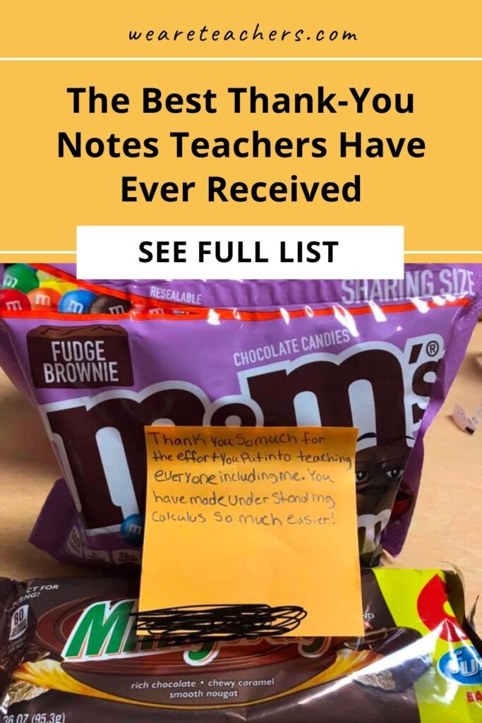 These teacher thank-you notes will make you break out the tissues (and laugh a little). Hey I'm not crying, you're crying!