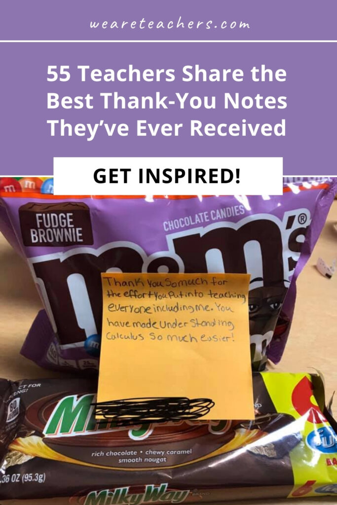 These thank-you notes to teachers will make you break out the tissues (and laugh a little). Hey I'm not crying, you're crying!