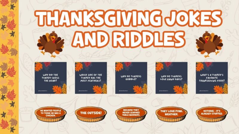 an image of a Thanksgiving jokes and riddles mockup