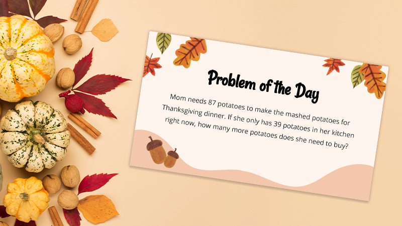 Thanksgiving math how much food to buy, how long to cook it