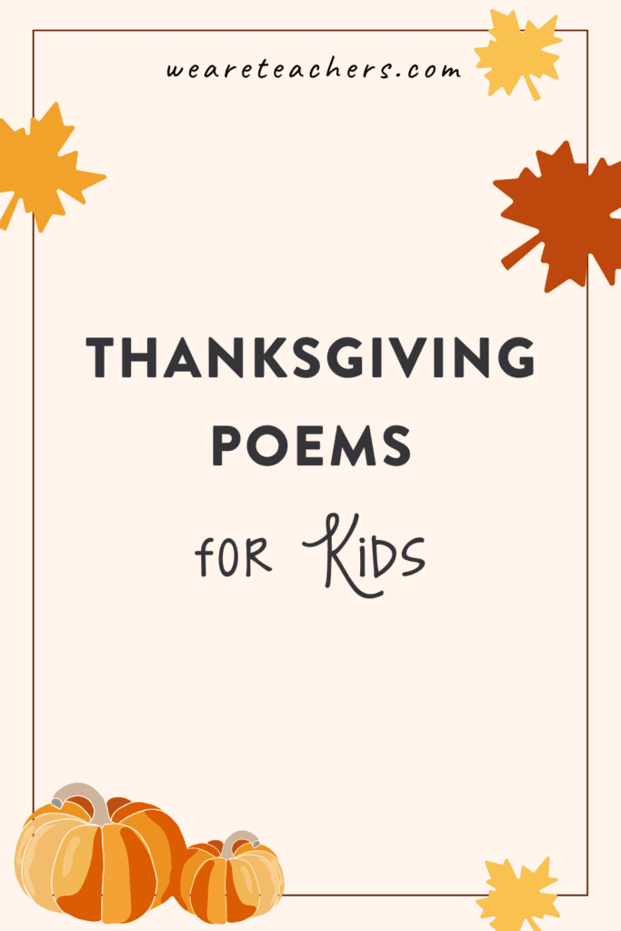 The Best Thanksgiving Poems for Kids of All Ages