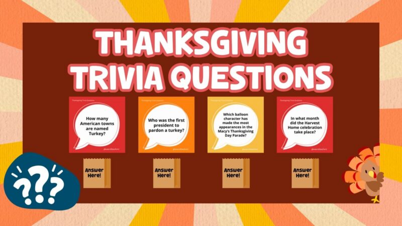 an image of a Thanksgiving trivia bulletin board mockup