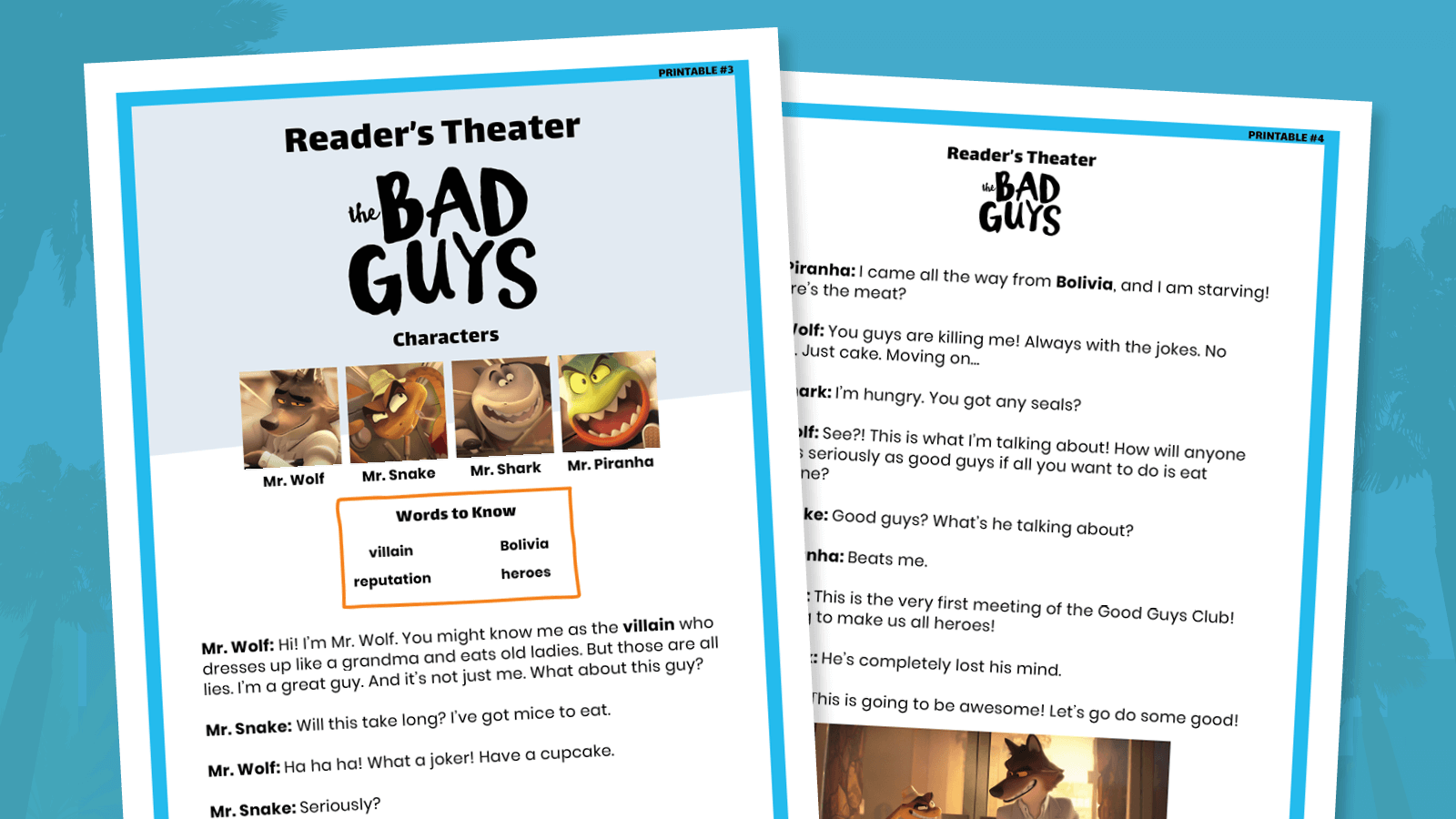 The Bad Guys Reader's Theater Script