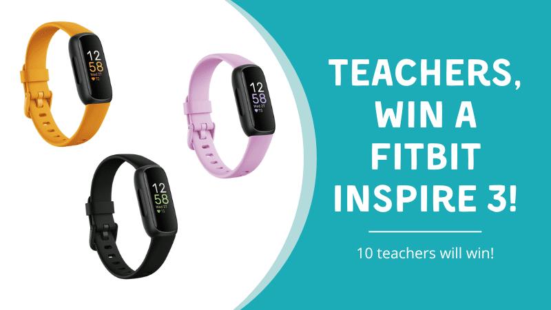 Pictures of Fitbit Inspire 3's for The Daily Mile giveaway