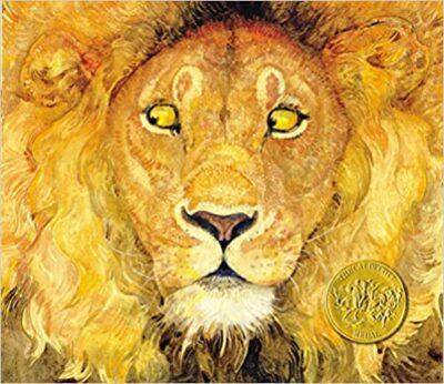 Book cover of The Lion & the Mouse by Jerry Pinkney, as an example of folktales for kids 