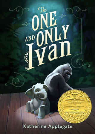Book cover of The One and Only Ivan by Katherine Applegate, as an example of chapter books for fourth graders