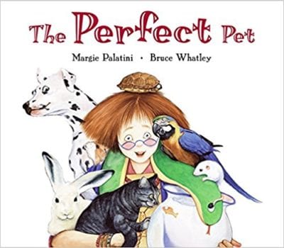 Book cover for The Perfect Pet as an example of opinion writing mentor texts