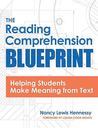 Book cover of The Reading Comprehension Blueprint by Nancy Lewis Hennessy