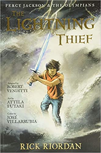 Book cover for The Lightning Thief The Graphic Novel