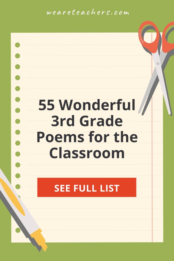 It's never too early to introduce students to poetry, so we've created this list of fantastic 3rd grade poems for all reading levels.