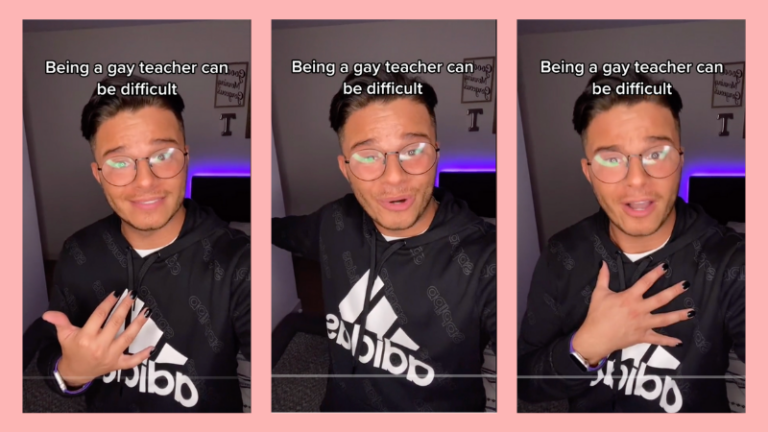 Mr. Williams on TikTok discussing the double standard LGBTQ+ teachers are facing