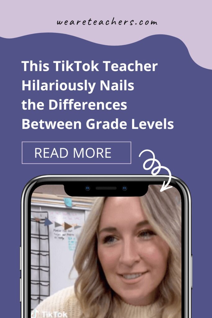 TikTok teacher @educatorandrea is serving up hilarious takes on the differences between teaching elementary, middle, and high school.