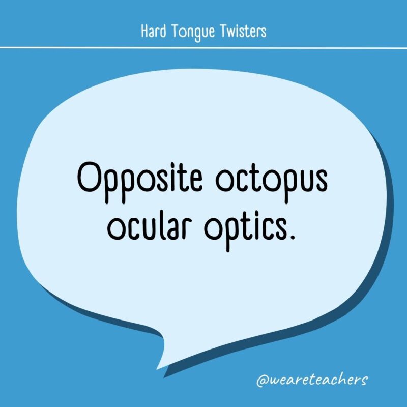 Opposite octopus ocular optics.