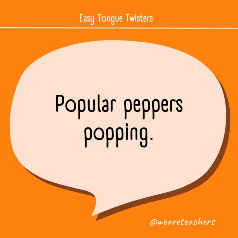 Popular peppers popping.