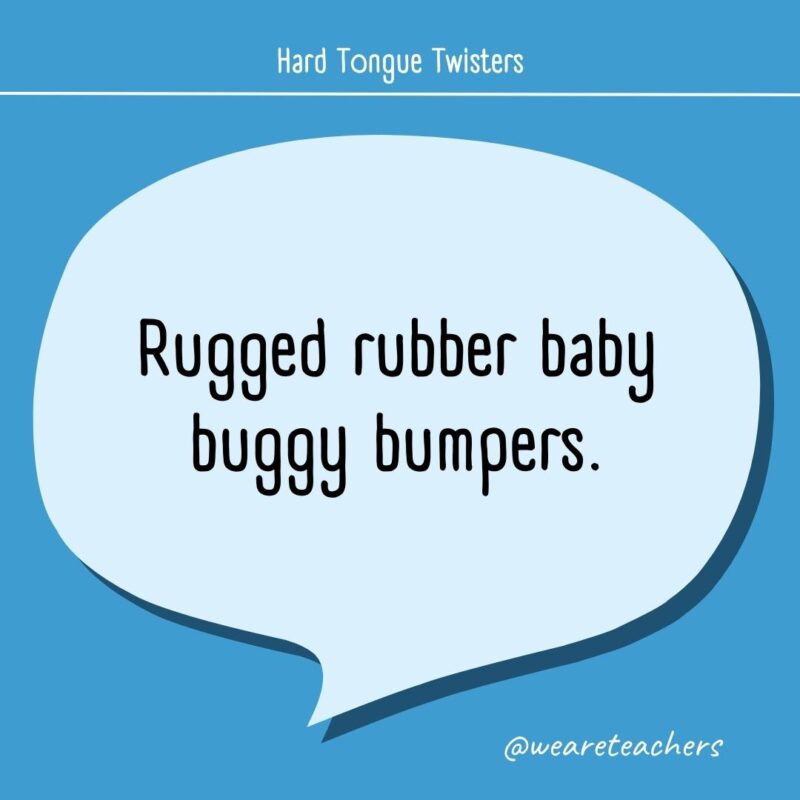 Rugged rubber baby buggy bumpers.