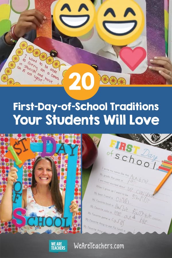 20 First-Day-of-School Traditions Your Students Will Love