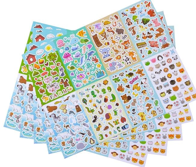 Treasure Box Animal Stickers