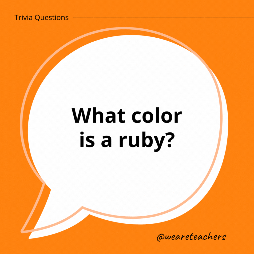 What color is a ruby?