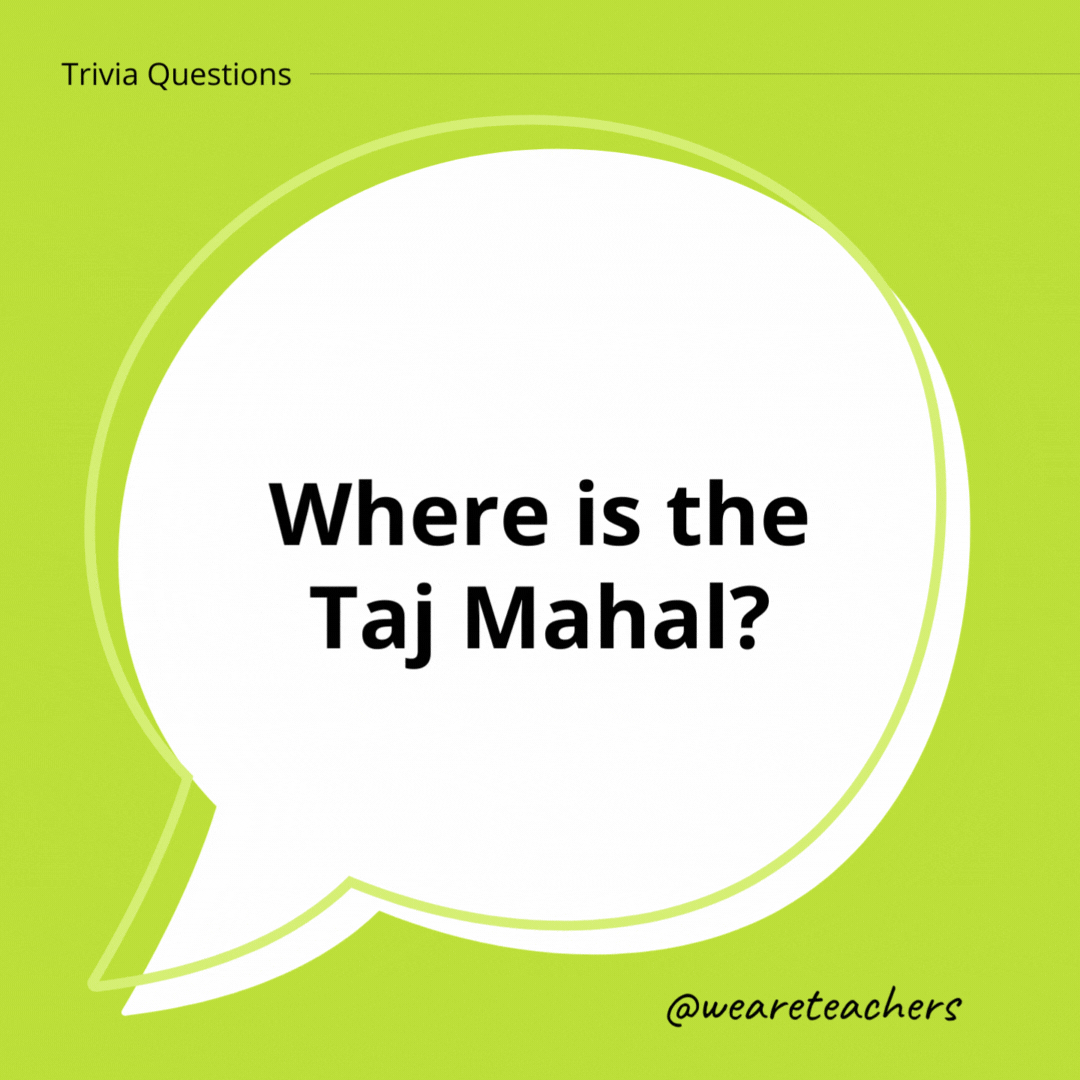 Where is the Taj Mahal?