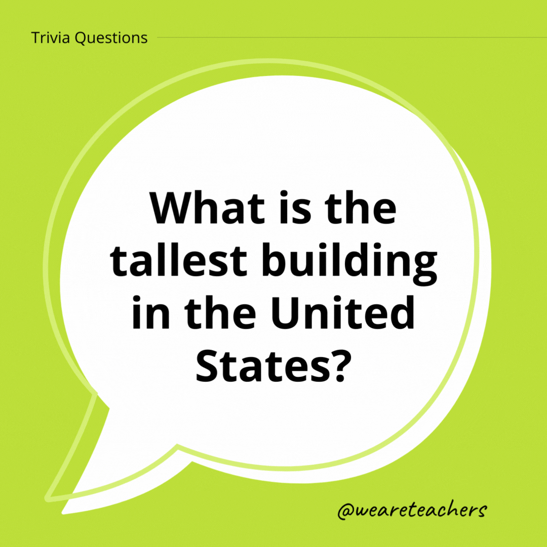 What is the tallest building in the United States?